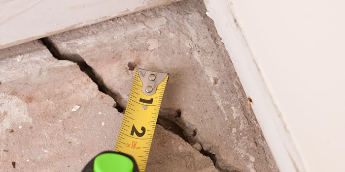 concrete floor crack