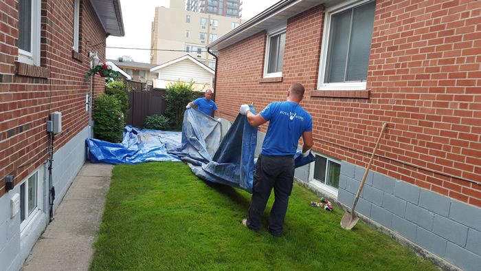 exterior basement waterproofing toronto ontario