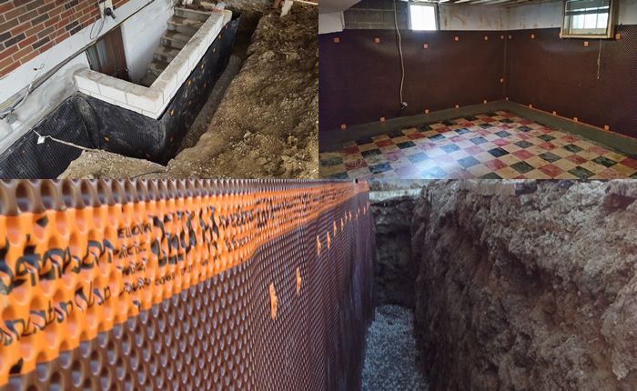 interior vs exterior basement waterproofing