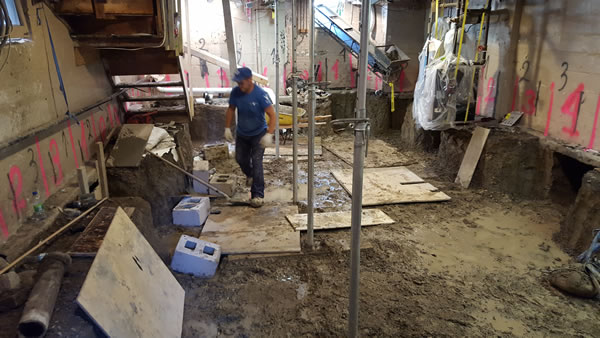 basement underpinning toronto project1 - Royal Work Waterproofing